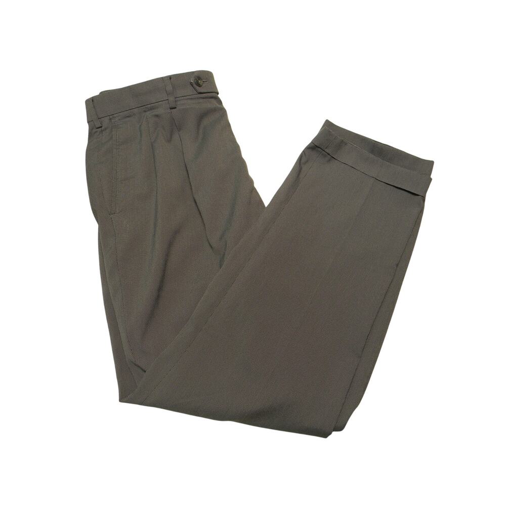 TravelSmart‎ Men's Gray Pleated Dress Pants Cuffs Size 34/30 Career Comfort